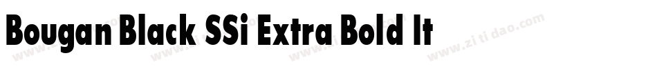 Bougan Black SSi Extra Bold Italic字体转换